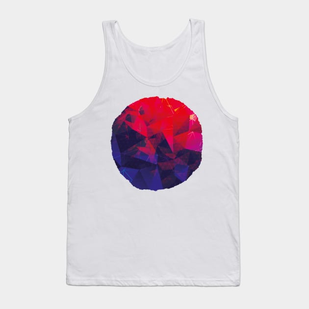 Geometric Super Moon Tank Top by Chairboy